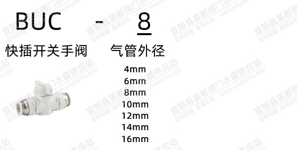 BUC氣動快插開關手閥